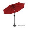 Nature Spring Patio Umbrella with Easy Crank and Auto Tilt | Outdoor Use for Deck, Porch, Backyard |10-foot (Red) 268104GHA